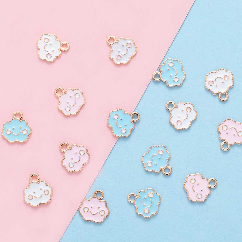 Cloud Pendant Fashion Earrings Necklace Jewelry Homemade DIY Making Crafts Ornament Finding Accessories Woman Girls