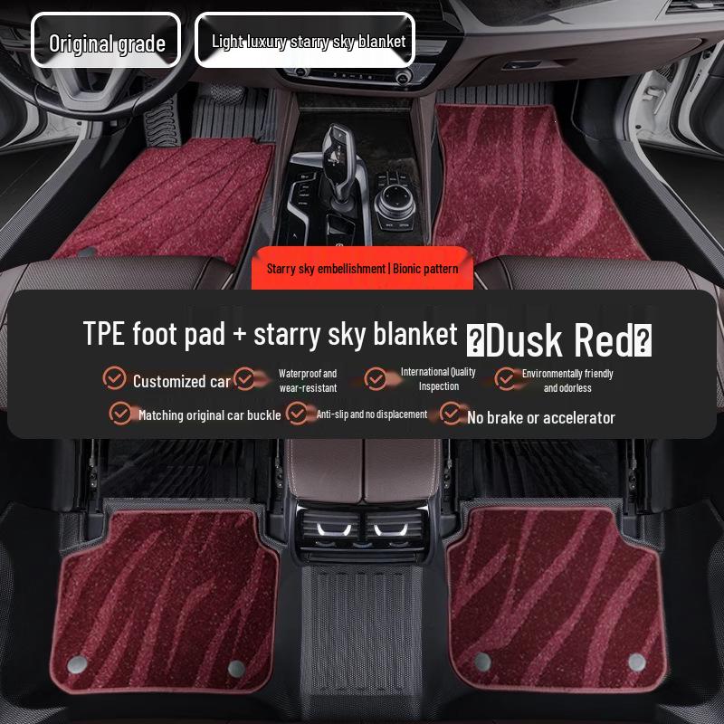 Full Coverage TPE Car Floor Mats for Honda Accord, CRV, Civic, XRV, Geely, Binzhi
