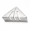 Escuadra de inglete triangular Marcas grabadas Escuadra de inglete Regla triangular Herramienta manual de alta resistencia Escala fácil de leer para metalúrgicos