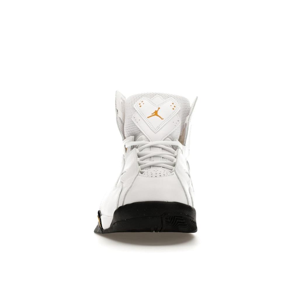 Air Jordan Jordan True Flight White Yellow Ochre Men Sneakers Black 342964-107