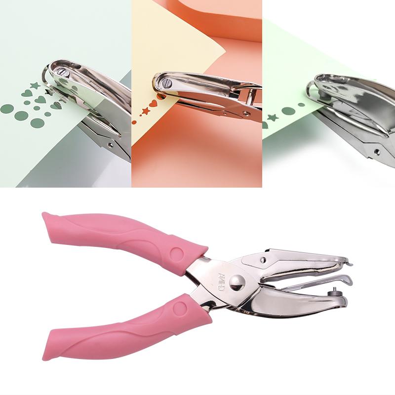 1 PC Metal Single Hole Hand-held Punch Hole Punch Pliers Hole Punch Cardmaking Handicraft Tool Jewelry DIY Scrapbooking Plier