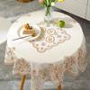 High Grade PVC Hot Stamping Tablecloth Household Coffee Table Mat Water Proofing Oil Resistant Scald Resistant Tabletop Cloth
