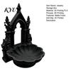 Lolita Room Accessories 3D Printed Gothic Arch Jewelry Tray, Medieval Church Style Trinket Decorative Storage Dish Dish, Vintage Tray for Rings