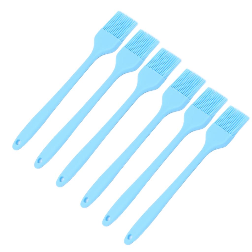 6 Pcs Cooking Brush Silicone Basting Pastry Brushes for BBQ Grill Baking Kitchen Cooking