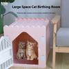 All-Weather Semi-Closed Plastic Pet House Waterproof Indoor Cat Bed Puppy Shelter Rainproof Dog Kennel for Kittens