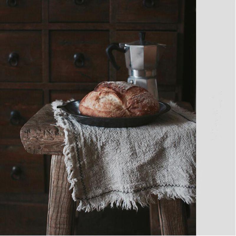 

Japanese Minimalist Creative Solid Color and Plain Cotton Linen Linen Western Food Napkin Placemat Artistic Tablecloth Food Photography Props Hemp natural color 50*33cm