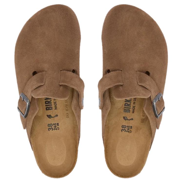 Birkenstock Boston Narrow Sandal Dark Tea Unisex Sneakers Tan 1032795