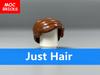 Non-Toxic 10Pcs/Lot Moc Bricks Brown Male Hairs For 4Cm Figure Body Wear Compatible With Major Brand Building Blocks Toys Dolls