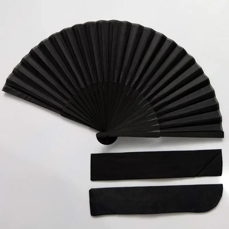 Chinese Style Black Vintage Hand Fan Folding Fans Dance Wedding Party Favor Chinese Dance Party Folding Fans