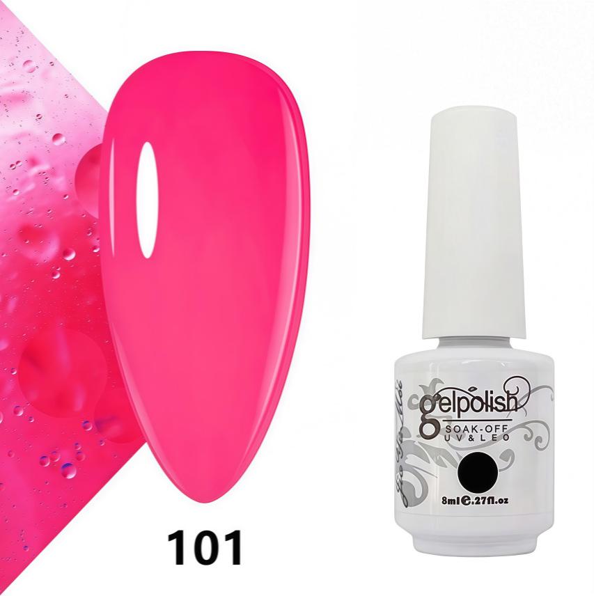 Amber Gel Polish Set: Gel Polish Manicure Kit with Whitening, Base Coat, and Sealer.