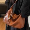Torba o dużej pojemności Retro i stylowa torba tote do dojazdów Torba crossbody na jedno ramię z miękkiej skóry