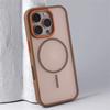 Luxury Simple for Magsafe Phone Case for iPhone 16 15 14 Plus 13 12 11 Pro Max Matte Hit Color Wireless Charge Hard Bumper Cover
