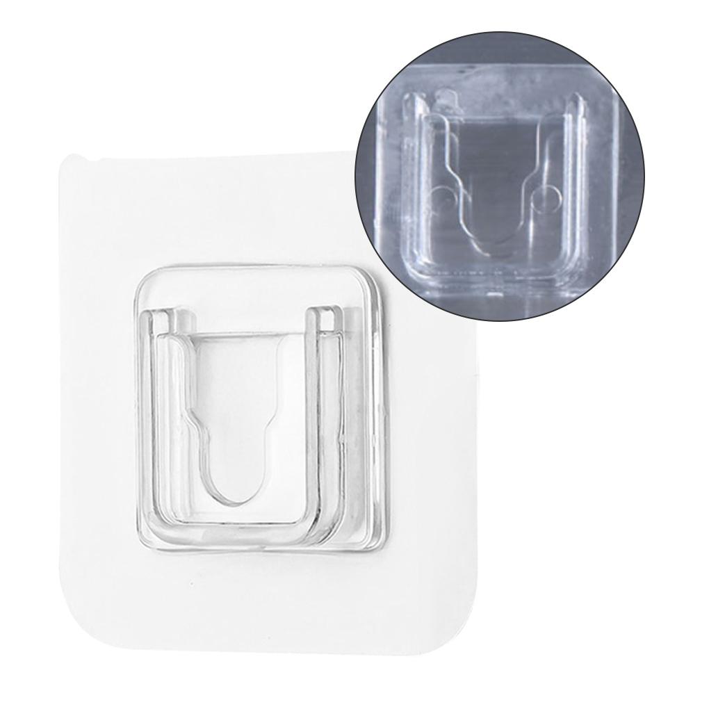 Plastic Hanger Portable Self-adhesive Oilproof Organizing Bracket Hook Office Hotel Restaurant Kitchen Bedroom Holder