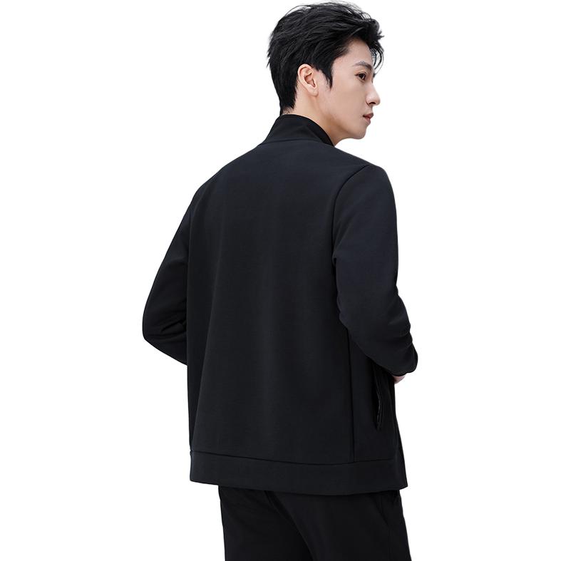 Li Ning Badminton Series Zip-Up Hoodie With Logo Comfortable Versatile Long Sleeve Unisex Hoodies Black AWDTD93