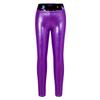 Kinder-Mädchen-Hose, metallisch glänzende Leggings, schmale Bleistifthose für sportliche Tanz- und Gymnastik-Trainingskleidung