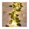 Christmas Wreath with Twinkling Fairy Lights Faux Olive Vine Garland Indoor Outdoor Holiday Decor for Fireplace Home