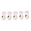 5pcs Cuticle Scissors Cover Protector Cat Paw Shape Silicone Cuticle Trimmer Protective Sleeve for Nail and Toenails