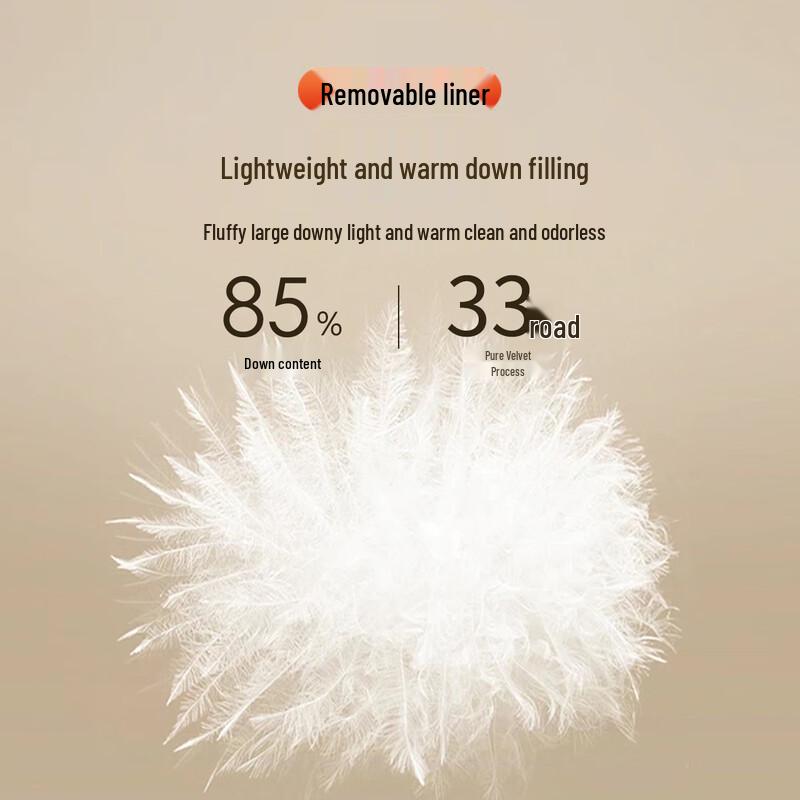 Antonio Men's 85% Goose Down Detachable Liner Business Lapel Jacket