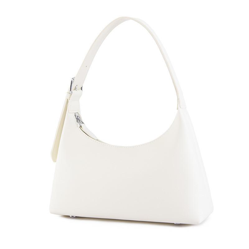 IELGY Women's Solid-color Underarm Bag, One-shoulder Handbag with Dumplings