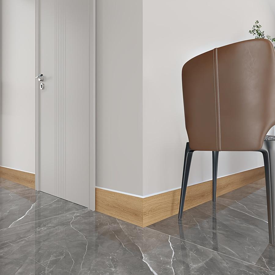 Marble Peel & Stick Baseboard Trim, 196.8"x3.95" Waterproof Self-Adhesive Wall Border, Removable PET Vinyl Sticker for Home Decor