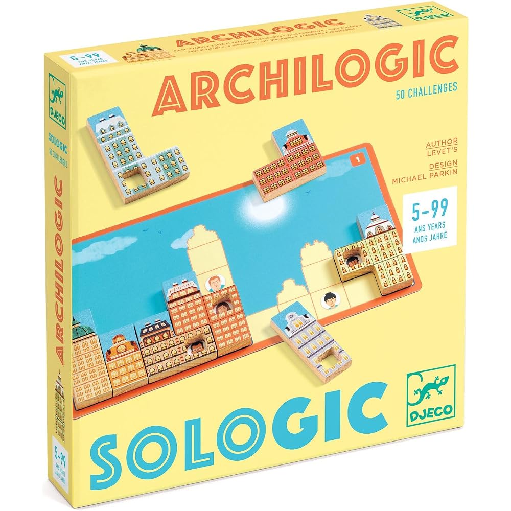 DJECO Арх Логика Настольная Игра Настольная Игра Игра Образовательная Игрушка Тетрис Образовательная Монтессори 5 Лет...