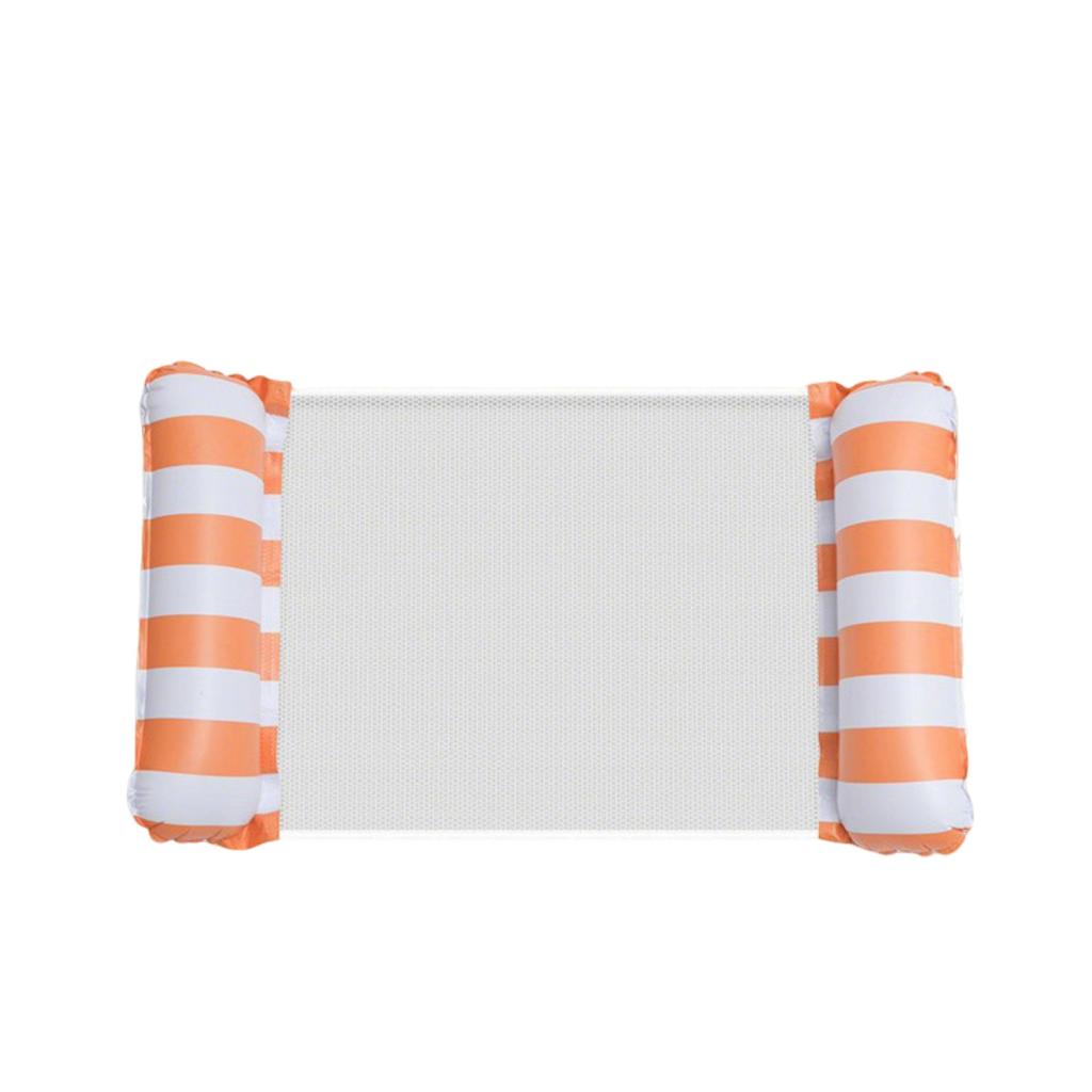 Hollow And Breathable Swimming Pool Inflatable Float , Foldable Striped Floating Bed, Inflatable Swimming Pool
