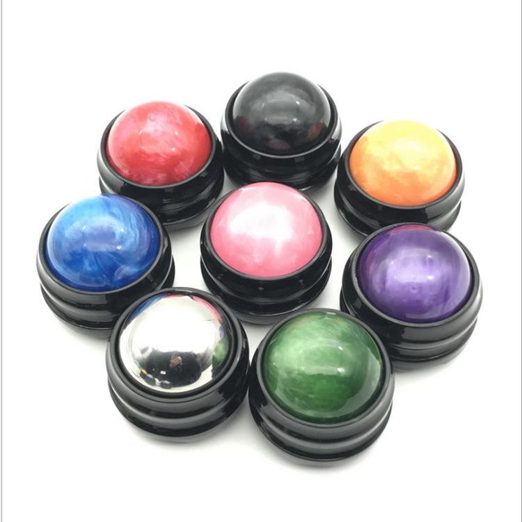 Resin Yoga Massage Ball - Relax Muscles & Target Meridians with Essential Oil Roller