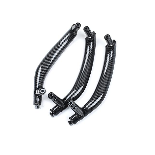 Maniglia Interna Tirante Porta LHD RHD Rivestimento Interno Sostituzione Fibra di Carbonio Per BMW F15 F16 X5 X6 2014-