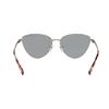 Michael Kors Temple Logo Metal Irregular Sunglasses Unisex Couple Style Gold