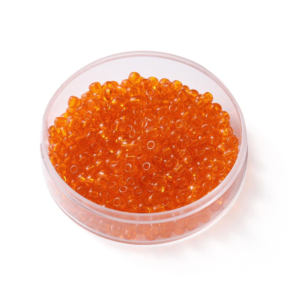 300Pcs/Lot 4mm Transparent Glass Round Loose Spacer Seed Beads For Jewelry Making Handmade DIY Bracelet Necklace Accessories