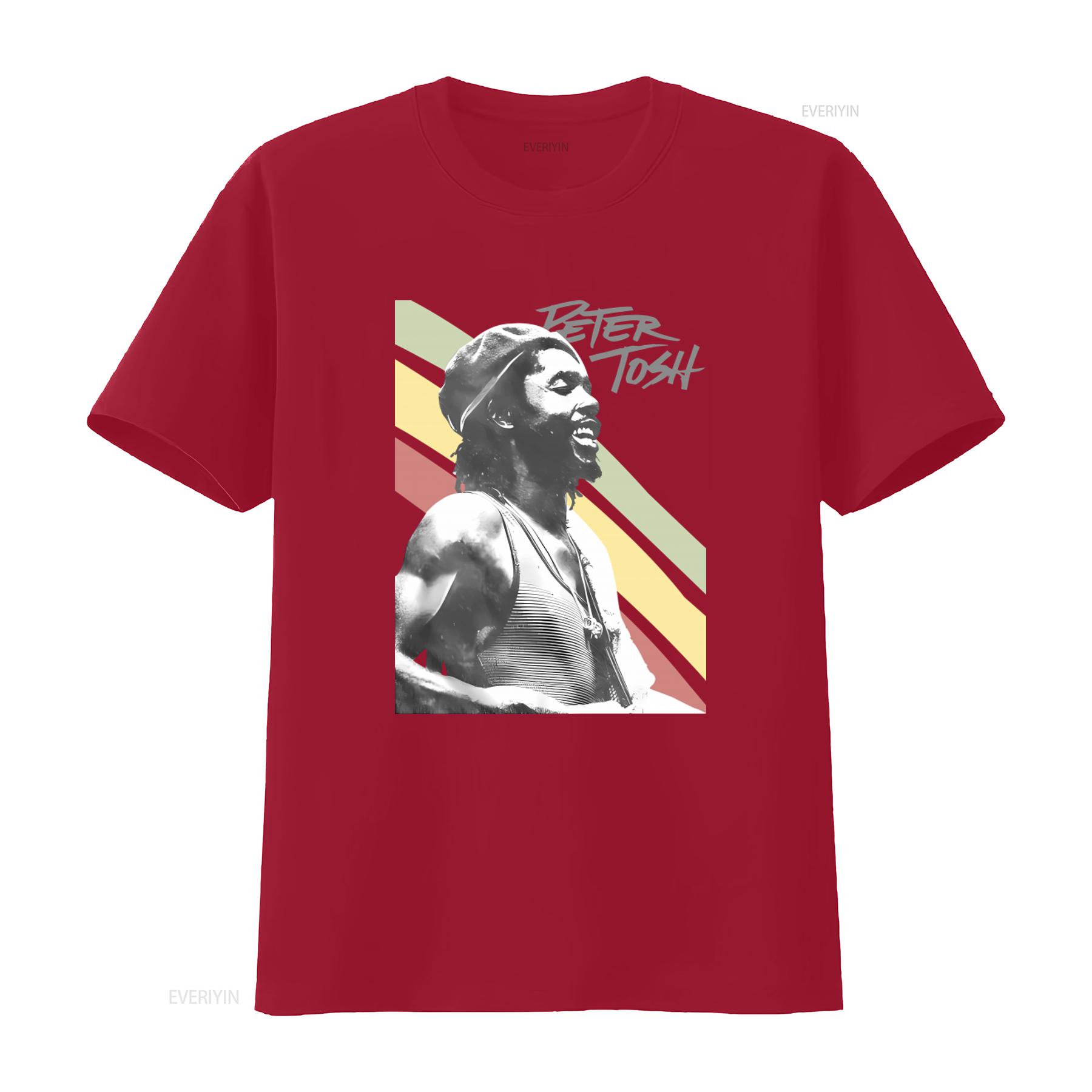 Peter Tosh Mystic Man Reggae Activist Legacy Legend Adult T Shirt vintage Washed Stretched designer clothes fashion S