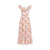 Seaside Summer Chic Floral Short Sleeve Slimming Dress