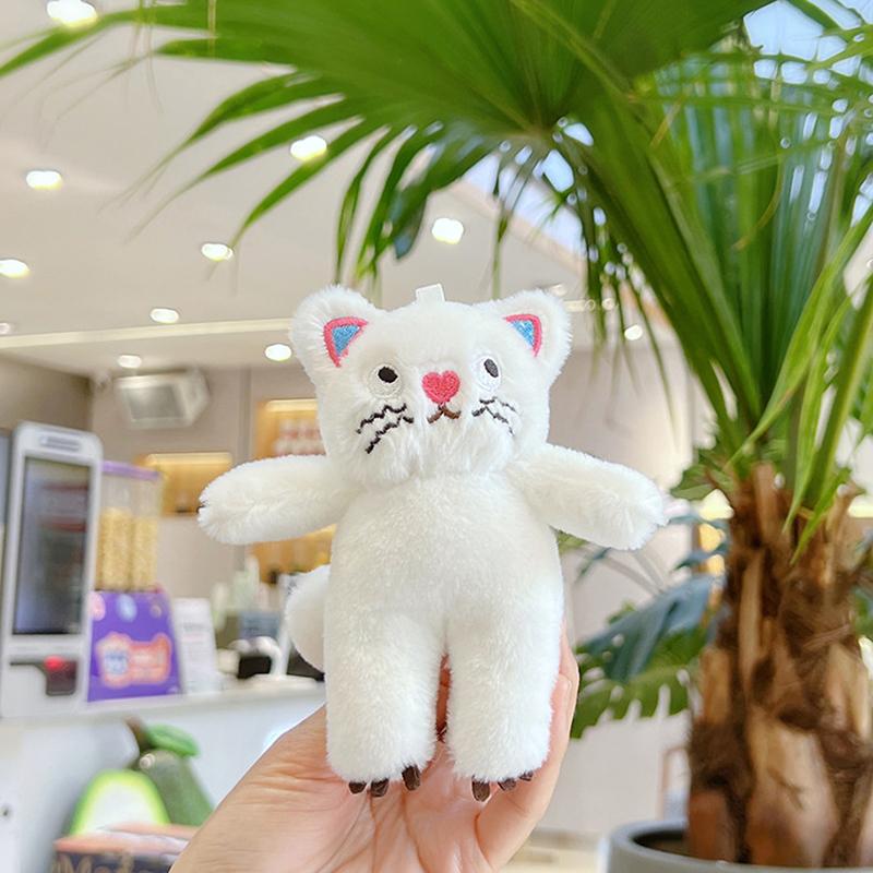 

Новая Волна Точка Кошка Подвеска Кукла Игрушка Брелок Шарм для Сумки Декор Рюкзака Аксессуары для Ключей Автомобиля Украшение Детская Плюшевая Игрушка Подарок белый