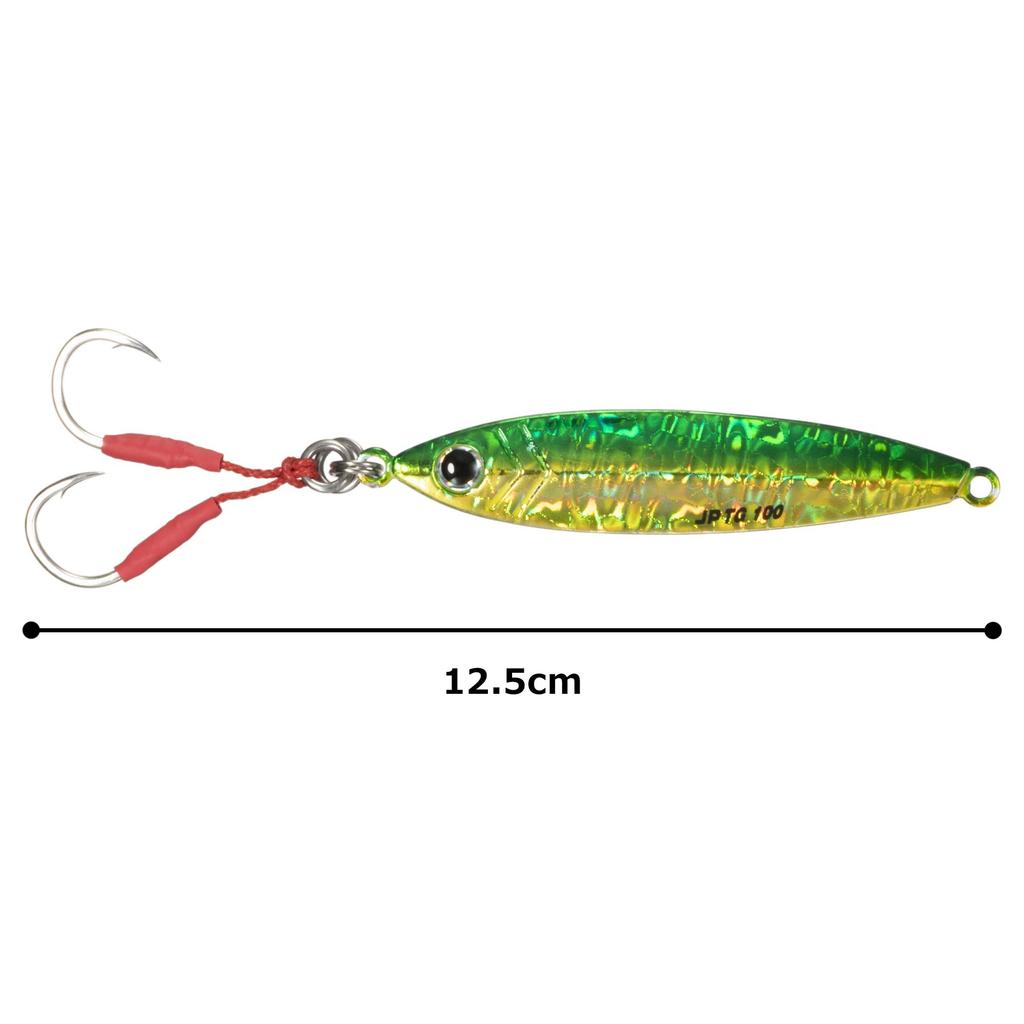 Major Craft Metal Jigpara TG Tungsten Green Lure Jig, JPTG-100 Gold, 100g, #11