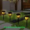 Solar Colorful Outdoor Garden Pathway Lights for Lawn and Villa Courtyard Decor