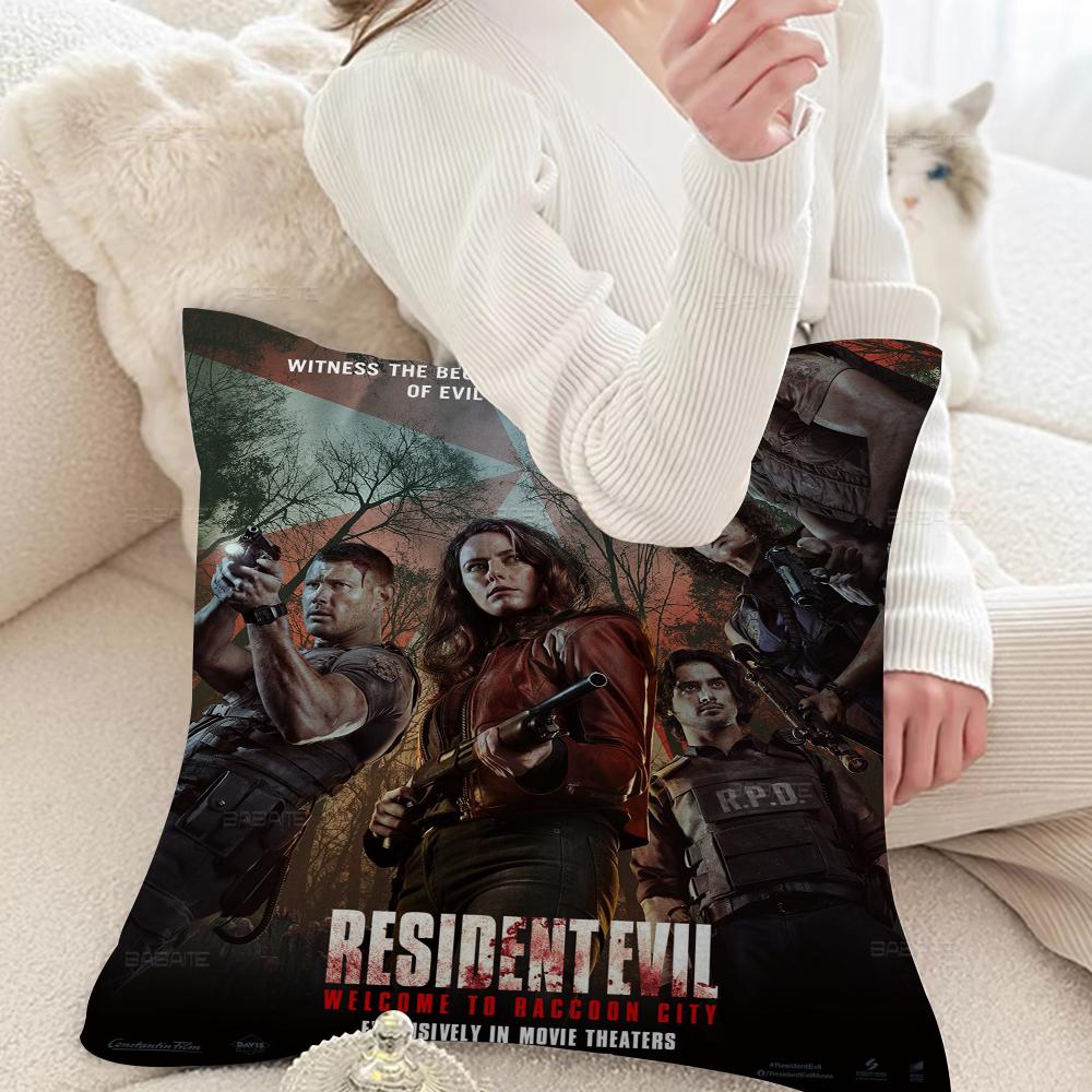Game R-Resident Leon Kennedy Evil Pillow Gift Home Office Decoration Pillow Bedroom Sofa Car Cushion Coverpillow Case