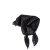 French White Polka Dot Headscarf Silk Scarf Female Cute Sweet And Playful High-End Small Square Scarf Idyllic Retro Versatile