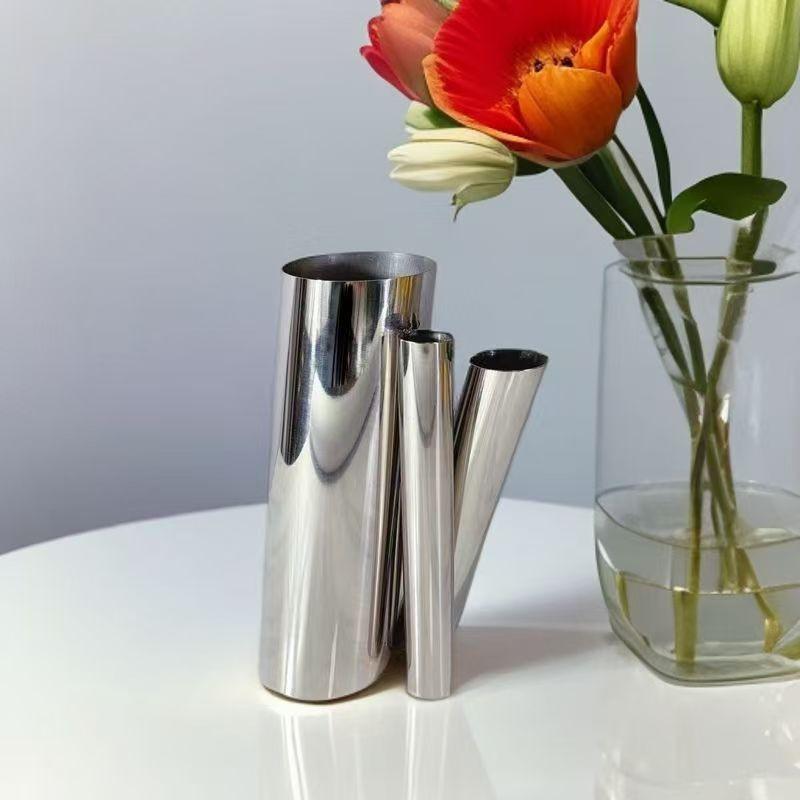 Modern Minimalist Stainless Steel Tube Assembly Hydroponic Planter Decor Living Room Bedroom Dining Area