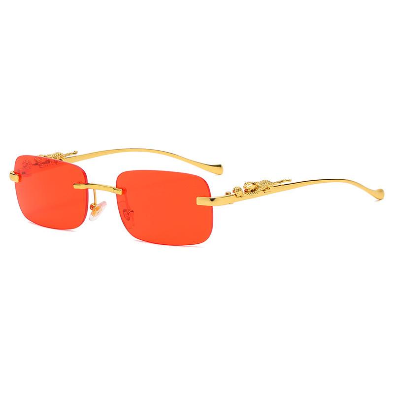 Superhot Eyewear 68816 Fashion 2022 Men Women Rectangle Sun Glasses Retro Vintage Rimless Sunglasses