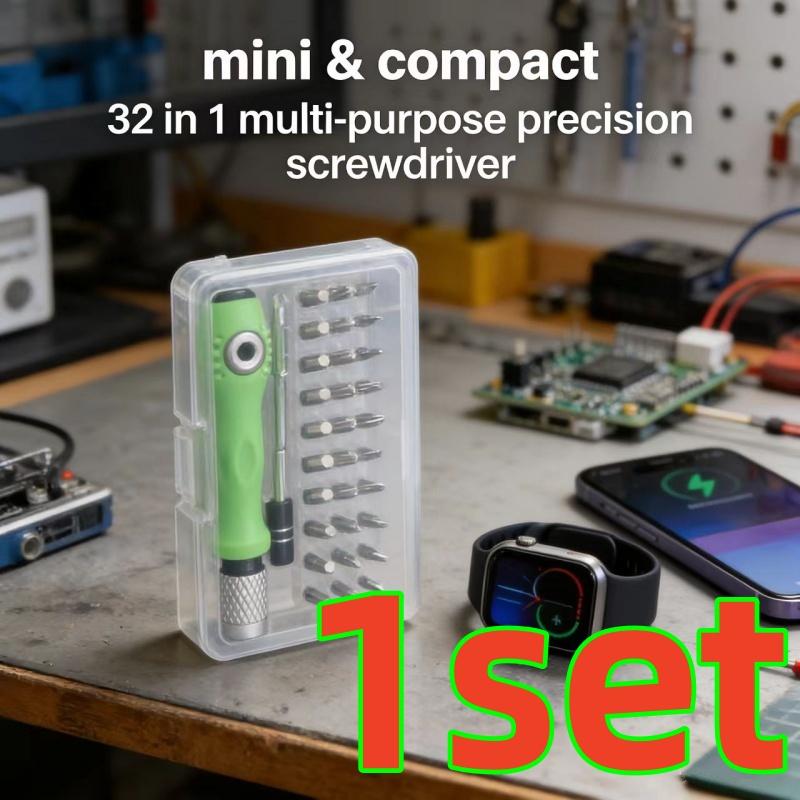 1 Set of Multifunctional Mini Screwdriver Set, Multifunctional Manual Screwdriver Set, Mobile Phone and Computer Product Repair and Disassembly Tool