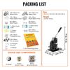 Button Maker Machine, Multiple Sizes 1+2.25 Inch Badge Punch Press Kit, Children DIY Gifts Pin Maker, Button Making Supplies with 500pcs Button Parts