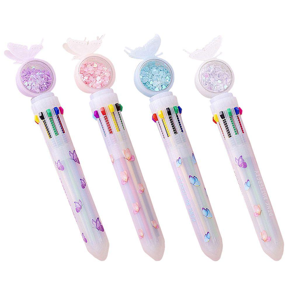 

4PCS Gift Colorful Refill School Office Supply Rollerball Pen Ballpoint Pen Mermaid Animal
