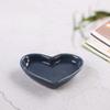 Heart Shaped Ceramic Seasoning Dish Mini Sauce Plate for Pickle Snack Dipping Home Kitchen Restaurant