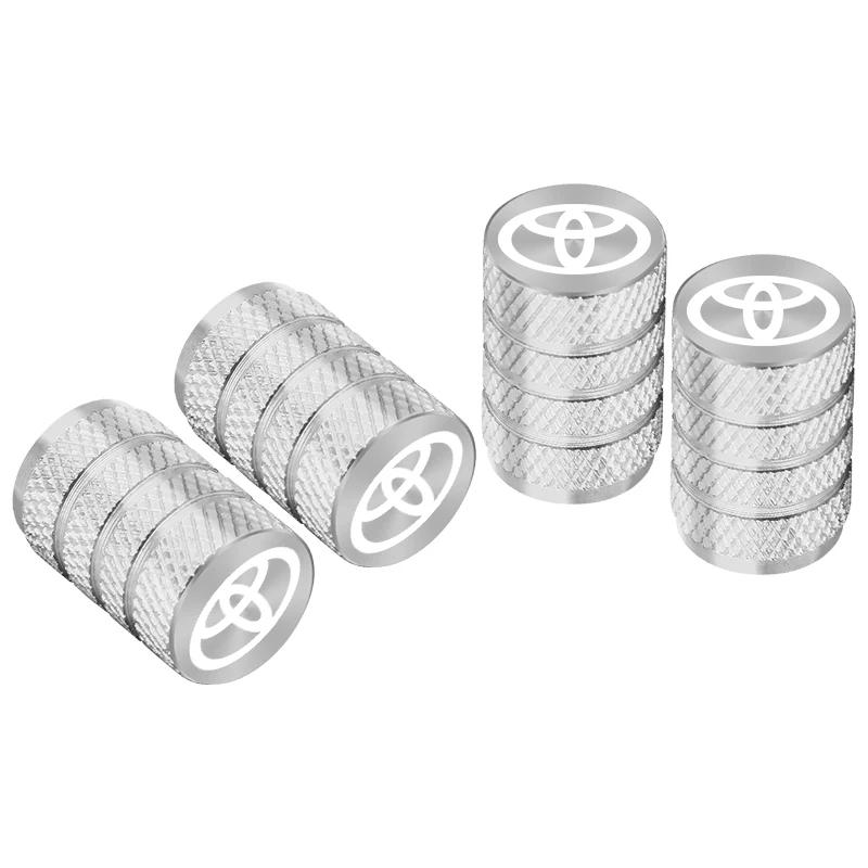 

3 style Car Wheel Tire Valve Caps Tyre Rim Stem Covers For Toyota Auto Accessories серебряный