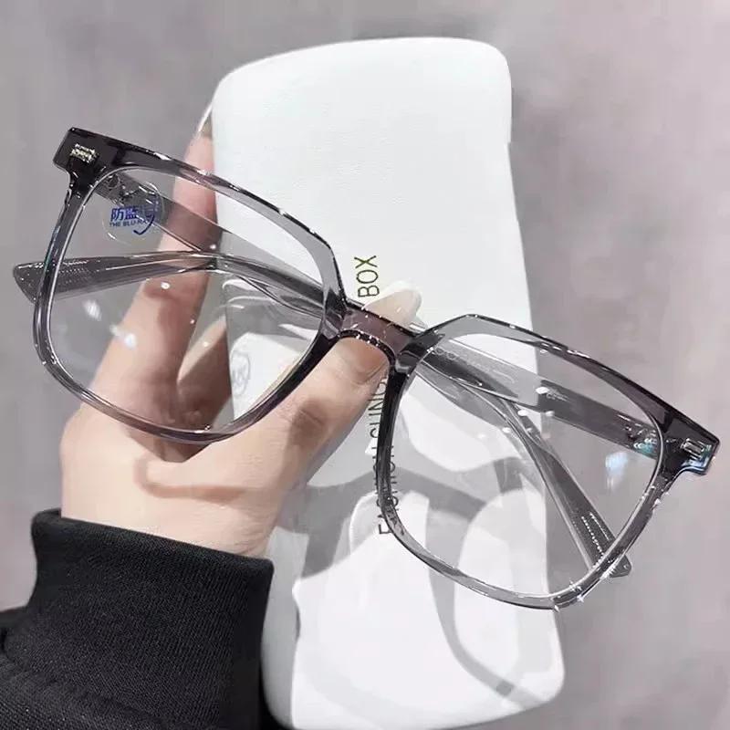 Fashion Transparent Computer Glasses Frame Women Men Anti Blue Light Square Eyewear Blocking Glasses Optical Spectacle Eyeglass
