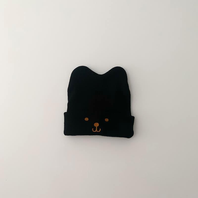 Høst vinter baby lue lue søt tegneserie kanin strikket lue for spedbarn gutt jente koreansk ensfarget småbarn varme luer panser
