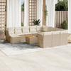 VidaXL Garden Lounge Set with Cushions 13 Pcs Beige Braided Resin 3223986