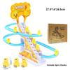 Light Musical Electronic Climbing Stairs Toy Plastic Slide Track Coaster  Children Fun Toy