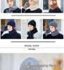 Men's Winter Knitted Wool Hat with Ear Protection, Plus Velvet, Windproof, Warm, Versatile Pullover with Large Brim.