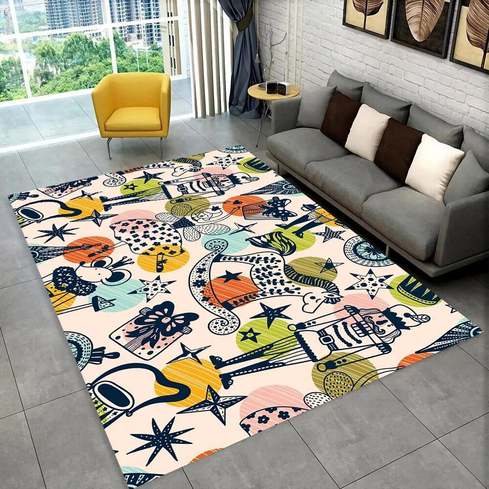 Nussknacker-Weihnachtsbaum-Teppich, Teppich für Zuhause, Wohnzimmer, Schlafzimmer, Sofa, Fußmatte, Dekor, Kinderspiel, rutschfeste Bodenmatte, Geschenk